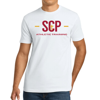 Adult SCP Athletic Training White and Grey T-shirts Thumbnail